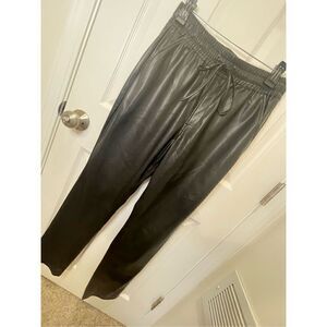 Good American vegan leather pants size 3 black